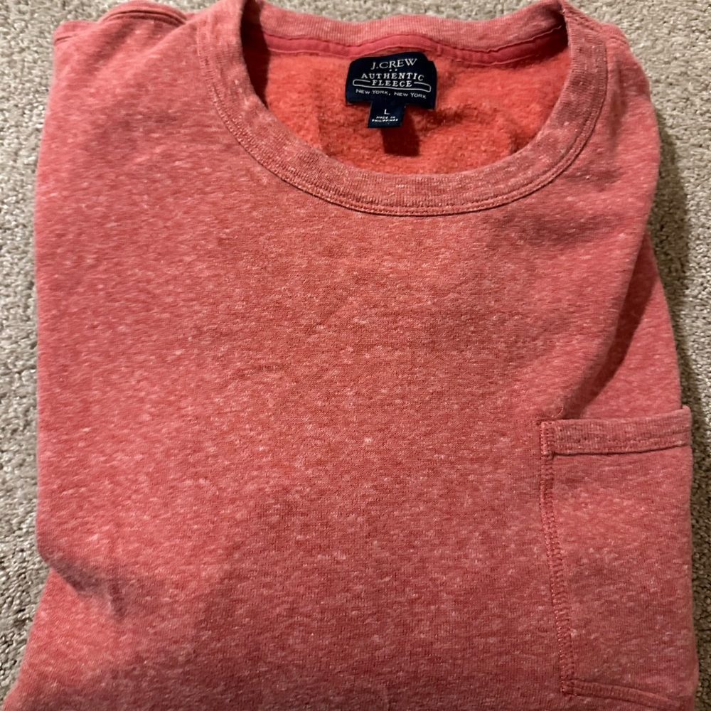 JCtew fleece crew sweater size Large